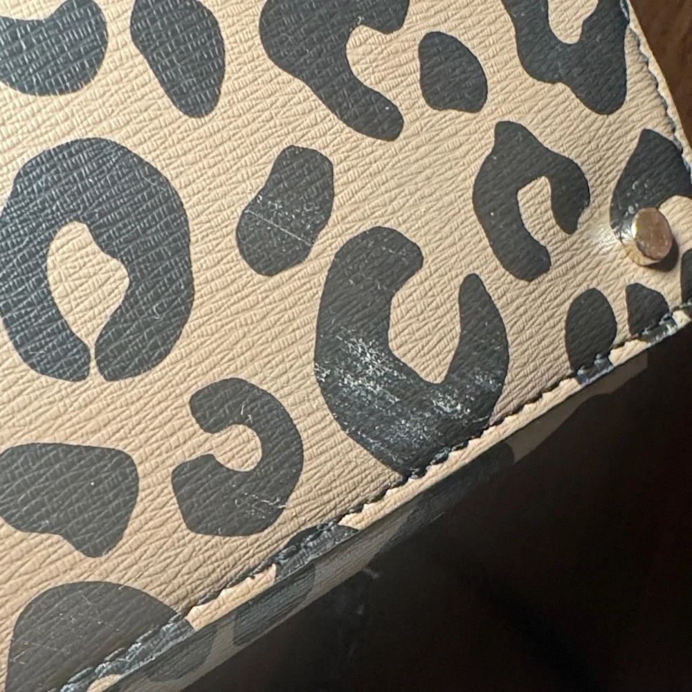 kate spade Leopard Print Crossbody in Tan and Black - Picture 8 of 8